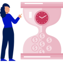 پیش‌نمایش فایل girl-sets-money-collection-timer-11881893 از پک زمان طلاست