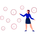پیش‌نمایش فایل girl-showing-different-sizes-of-clocks-11881881 از پک زمان طلاست
