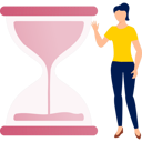 پیش‌نمایش فایل girl-starts-timer-on-hourglass-11881835 از پک زمان طلاست