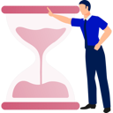 پیش‌نمایش فایل man-pointing-on-sandglass-11881836 از پک زمان طلاست