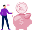 پیش‌نمایش فایل man-using-piggy-bank-to-save-the-time-11881896 از پک زمان طلاست