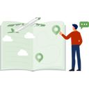 پیش‌نمایش فایل boy-talking-about-arrivals-location-map-11859204 از پک ورود