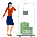 پیش‌نمایش فایل calling-girl-carry-her-luggage-lonely-11859208 از پک ورود