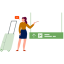 پیش‌نمایش فایل girl-guiding-about-flight-timings-11859190 از پک ورود