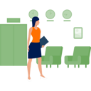 پیش‌نمایش فایل girl-standing-in-airport-office-11859218 از پک ورود