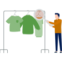 پیش‌نمایش فایل laundry-man-uses-search-glass-to-see-dresses-11859202 از پک ورود