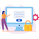پیش‌نمایش فایل girl-checking-monitor-security-code-11887462 از پک امنیت سایبری