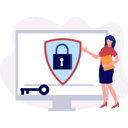 پیش‌نمایش فایل girl-introducing-monitor-lock-authenticity-11887432 از پک امنیت سایبری