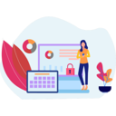 پیش‌نمایش فایل girl-presenting-graphical-lock-on-screen-11887401 از پک امنیت سایبری