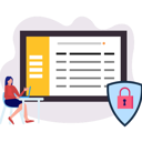پیش‌نمایش فایل girl-showing-cyber-security-system-11887403 از پک امنیت سایبری