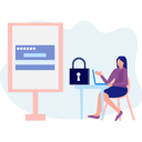 پیش‌نمایش فایل girl-sitting-on-chair-talking-about-pin-lock-11887470 از پک امنیت سایبری