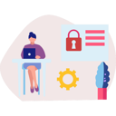 پیش‌نمایش فایل girl-working-on-cyber-infrastructure-11887433 از پک امنیت سایبری