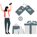 پیش‌نمایش فایل buyer-happy-to-get-orders-11992137 از پک تخفیف