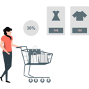 پیش‌نمایش فایل girl-buying-clothes-on-discounted-price-11992210 از پک تخفیف