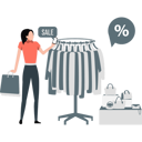 پیش‌نمایش فایل girl-buying-clothes-online-from-sale-11992145 از پک تخفیف