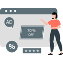 پیش‌نمایش فایل girl-displaying-discount-add-17-11992148 از پک تخفیف