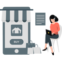 پیش‌نمایش فایل girl-giving-services-about-online-shopping-11992174 از پک تخفیف