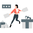 پیش‌نمایش فایل girl-running-fast-holding-shopping-bags-11992186 از پک تخفیف