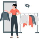 پیش‌نمایش فایل girl-trying-to-try-shirt-11992214 از پک تخفیف