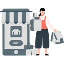 پیش‌نمایش فایل lady-worker-delivered-parcels-11992180 از پک تخفیف