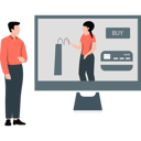 پیش‌نمایش فایل two-people-discussing-about-online-payment-by-card-11992216 از پک تخفیف