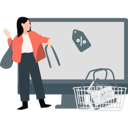 پیش‌نمایش فایل woman-has-made-an-online-purchase-11992157 از پک تخفیف