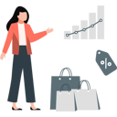 پیش‌نمایش فایل woman-presenting-analytic-graph-of-discount-shopping-11992172 از پک تخفیف
