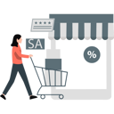 پیش‌نمایش فایل woman-putting-things-in-trolley-11992192 از پک تخفیف