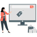 پیش‌نمایش فایل woman-telling-to-search-for-discount-offers-11992177 از پک تخفیف