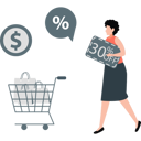 پیش‌نمایش فایل woman-walking-behind-shopping-trolley-11992184 از پک تخفیف