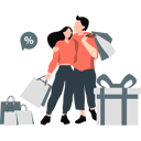پیش‌نمایش فایل young-couple-buy-lot-of-things-on-discount-11992207 از پک تخفیف