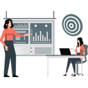 پیش‌نمایش فایل girls-are-maintaining-graphical-chart-of-target-achieving-11991913 از پک زندگی شرکتی