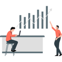 پیش‌نمایش فایل male-employees-are-making-business-increasing-graph-11991924 از پک زندگی شرکتی