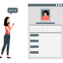 پیش‌نمایش فایل girl-checking-document-on-her-mobile-11992370 از پک منابع انسانی
