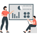 پیش‌نمایش فایل girl-giving-presentation-on-pie-charts-11992419 از پک منابع انسانی