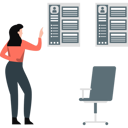پیش‌نمایش فایل girl-pointing-at-business-profile-11992411 از پک منابع انسانی
