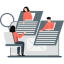 پیش‌نمایش فایل girl-taking-online-interviews-11992394 از پک منابع انسانی