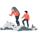 پیش‌نمایش فایل boys-reached-at-top-of-hill-11992251 از پک کوهنوردی