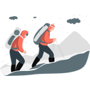 پیش‌نمایش فایل despite-bad-weather-two-friends-continue-their-journey-11992291 از پک کوهنوردی