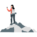 پیش‌نمایش فایل girl-clicks-picture-at-top-of-mountain-11992285 از پک کوهنوردی