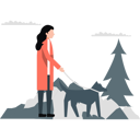 پیش‌نمایش فایل girl-searching-for-something-with-help-of-her-wild-dog-11992274 از پک کوهنوردی