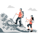 پیش‌نمایش فایل hiking-couple-starts-climbing-at-mountain-11992233 از پک کوهنوردی