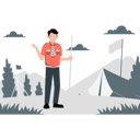 پیش‌نمایش فایل male-tourist-guide-leads-with-expertise-11992286 از پک کوهنوردی