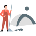 پیش‌نمایش فایل man-cleaning-camping-with-broom-11992245 از پک کوهنوردی