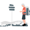 پیش‌نمایش فایل man-reached-at-direction-board-stop-11992288 از پک کوهنوردی