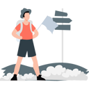 پیش‌نمایش فایل man-standing-near-direction-boards-11992248 از پک کوهنوردی