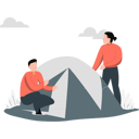 پیش‌نمایش فایل tourist-couple-made-their-tent-for-stay-11992247 از پک کوهنوردی