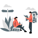 پیش‌نمایش فایل two-people-talking-about-rest-of-way-11992258 از پک کوهنوردی