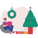 پیش‌نمایش فایل boy-enjoying-christmas-while-doing-work-12072090 از پک کریسمس