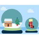 پیش‌نمایش فایل christmas-trees-decorated-throughout-house-12072107 از پک کریسمس